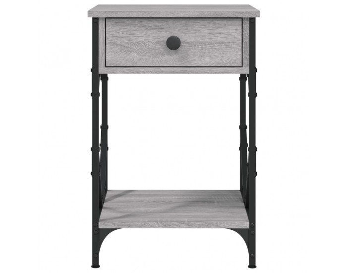 Sonata H Нощно шкафче, сив сонома, 40x42x60 см, инженерно дърво