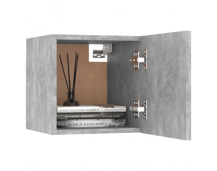 Sonata H Нощно шкафче, бетонно сиво, 30,5x30x30 см, инженерно дърво