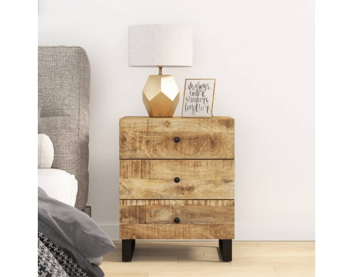 Sonata H Нощно шкафче, 50x33x62 см, масивно манго и инженерно дърво