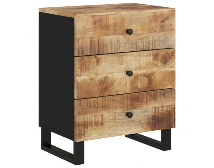 Sonata H Нощно шкафче, 50x33x62 см, масивно манго и инженерно дърво