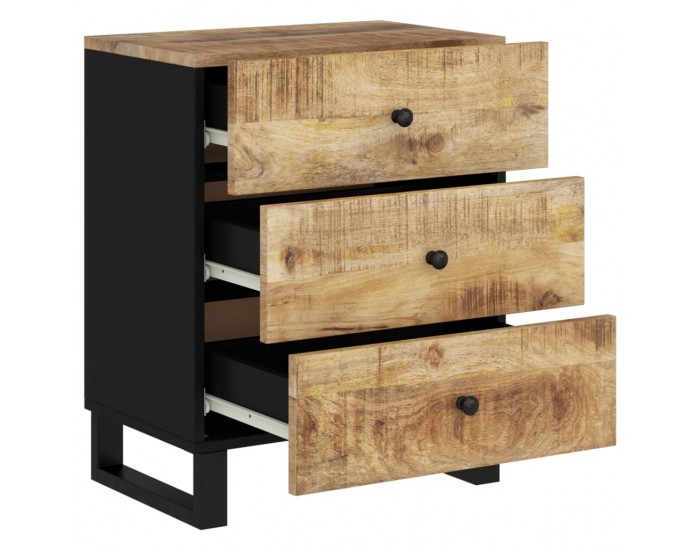 Sonata H Нощно шкафче, 50x33x62 см, масивно манго и инженерно дърво