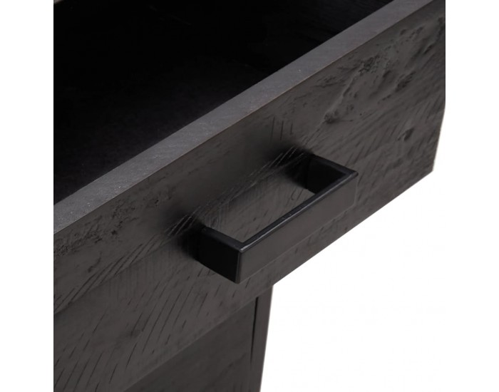 Sonata H Нощно шкафче, черно, 36x30x45 см, бор масив