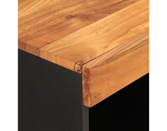 Sonata H Страничен шкаф 85x33x75 см масивна акация