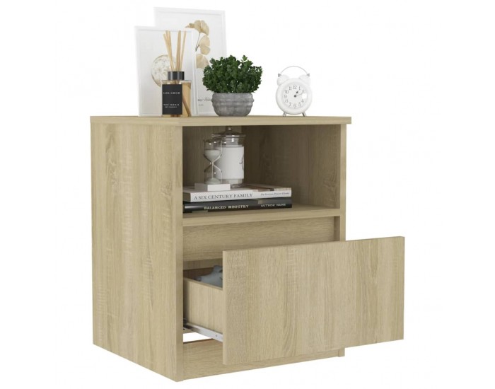 Sonata H Нощно шкафче, дъб сонома, 40x40x50 см, инженерно дърво