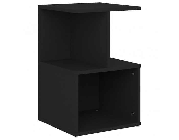 Sonata H Шкафче за спалня, черно, 35x35x55 см, инженерно дърво
