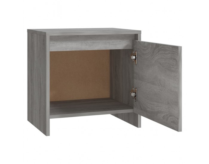 Sonata H Нощно шкафче, сив сонома, 45x34x44,5 см, инженерно дърво