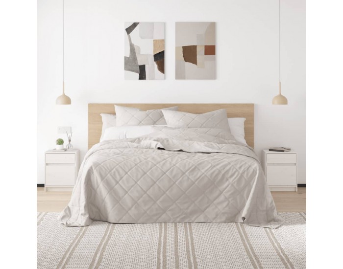 Sonata H Нощни шкафчета, 2 бр, бели, 40x31x50 см, бор масив