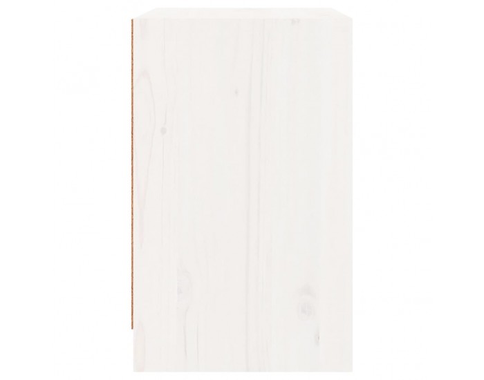 Sonata H Нощни шкафчета, 2 бр, бели, 40x31x50 см, бор масив