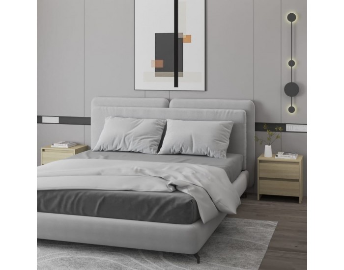 Sonata H Нощни шкафчета 2 бр сонома дъб 45x34,5x44,5 см инженерно дърво