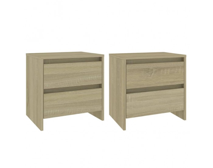 Sonata H Нощни шкафчета 2 бр сонома дъб 45x34,5x44,5 см инженерно дърво