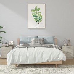 Sonata H Нощни шкафчета, 2 бр, бетонно сиво, инженерна дървесина - Нощни шкафчета