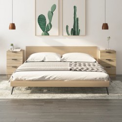 Sonata H Нощни шкафчета, 2 бр, сонома дъб, 40x36x65 см - Нощни шкафчета