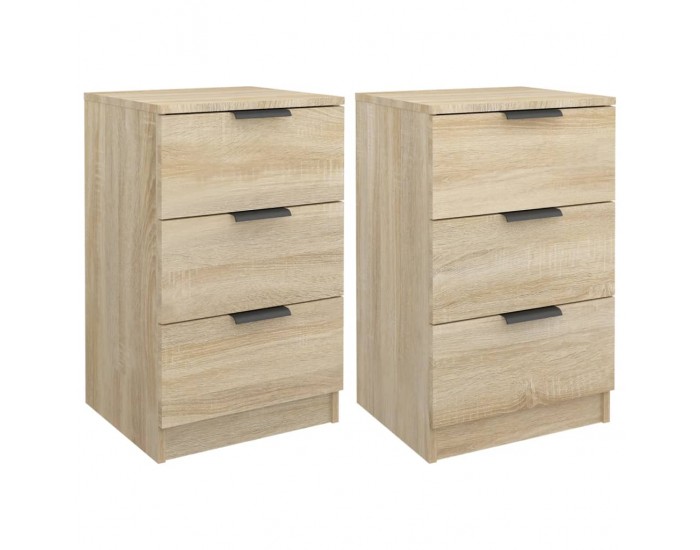Sonata H Нощни шкафчета, 2 бр, сонома дъб, 40x36x65 см
