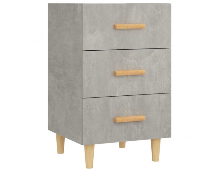 Sonata H Нощно шкафче, бетонно сиво, 40x40x66 см, инженерно дърво