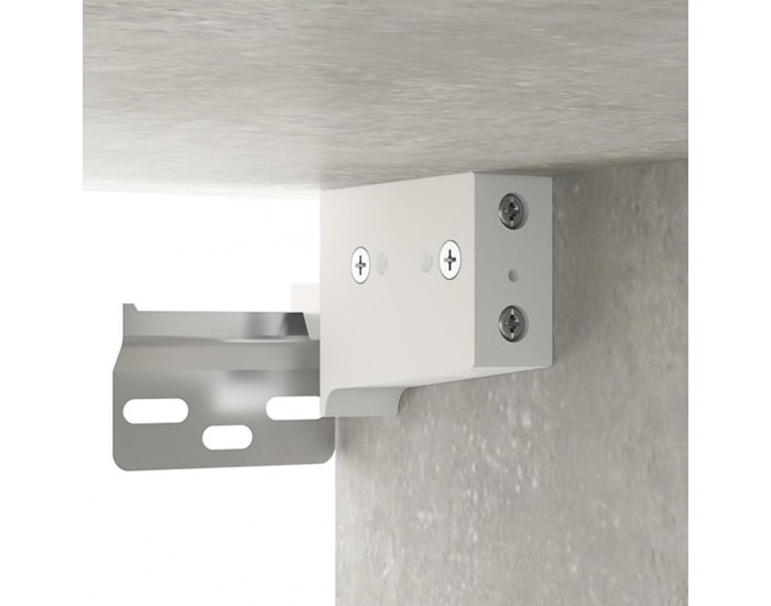 Sonata H Нощни шкафчета за стенен монтаж 2 бр бетонно сиви 35x35x20 см