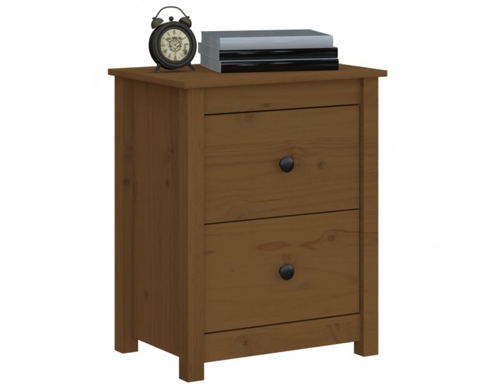 Sonata H Нощно шкафче, меденокафяво, 50x35x61,5 см, борово дърво масив
