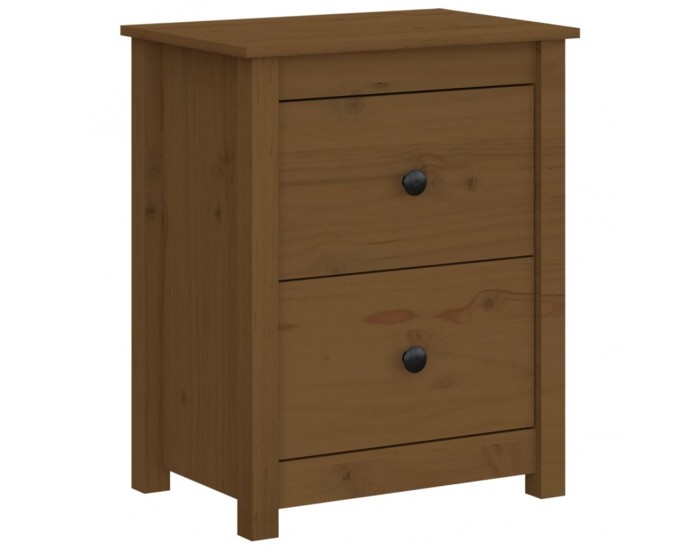Sonata H Нощно шкафче, меденокафяво, 50x35x61,5 см, борово дърво масив