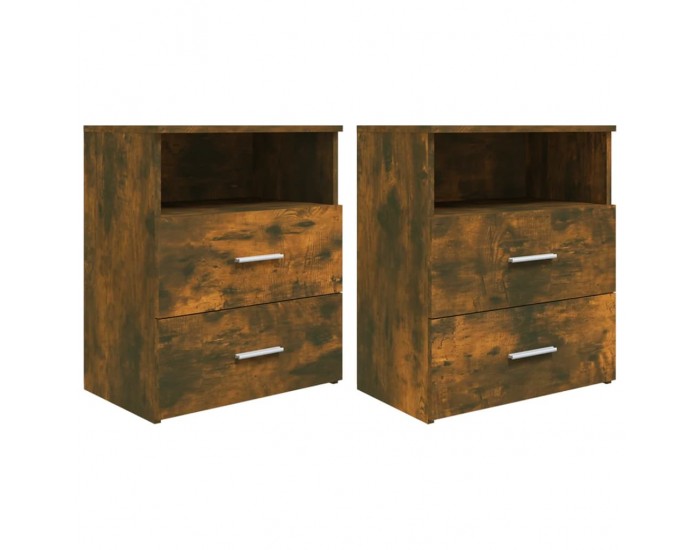 Sonata H Нощни шкафчета, 2 бр, опушен дъб, 50x32x60 см