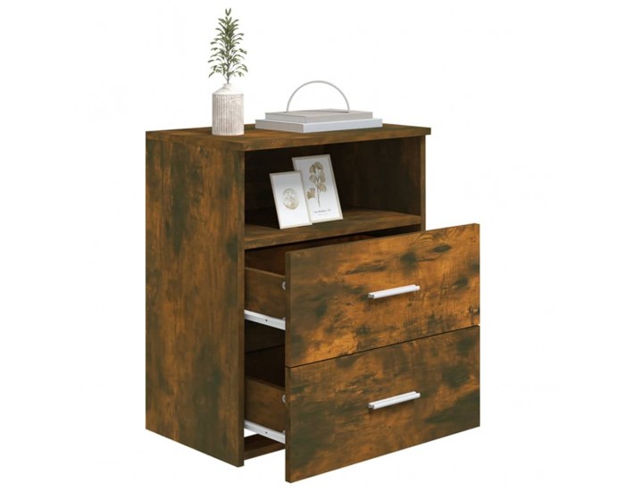 Sonata H Нощни шкафчета, 2 бр, опушен дъб, 50x32x60 см