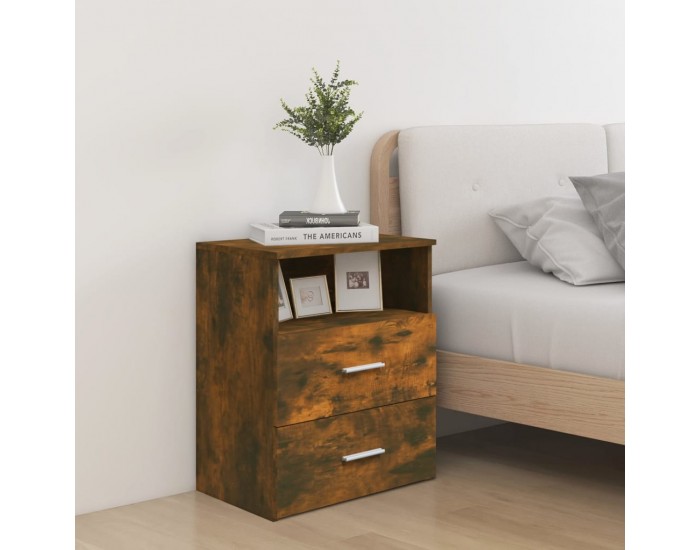 Sonata H Нощни шкафчета, 2 бр, опушен дъб, 50x32x60 см