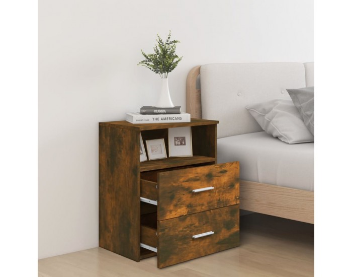 Sonata H Нощни шкафчета, 2 бр, опушен дъб, 50x32x60 см