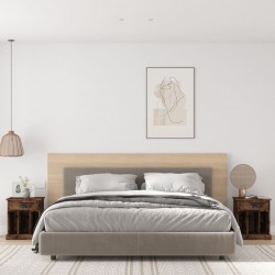 Sonata H Нощни шкафчета 2 бр опушен дъб 43x36x50 см - Нощни шкафчета