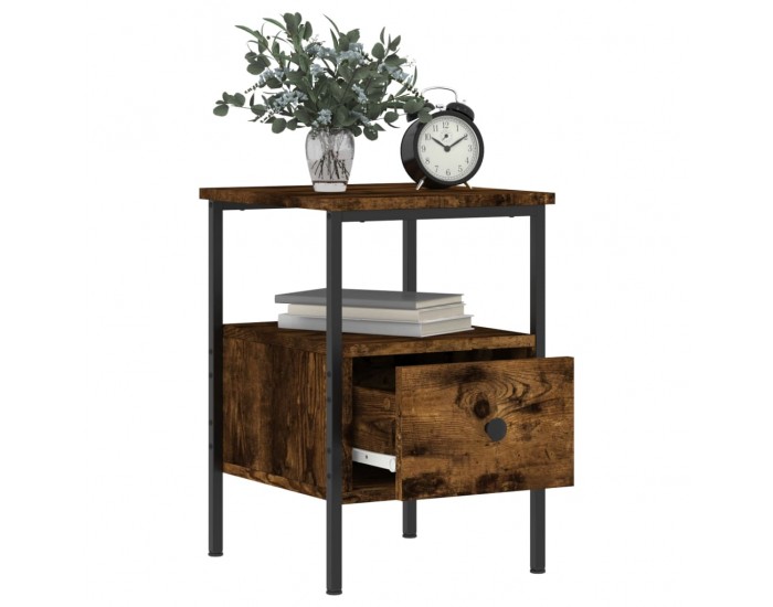 Sonata H Нощно шкафче, опушен дъб, 34x36x50 см, инженерно дърво