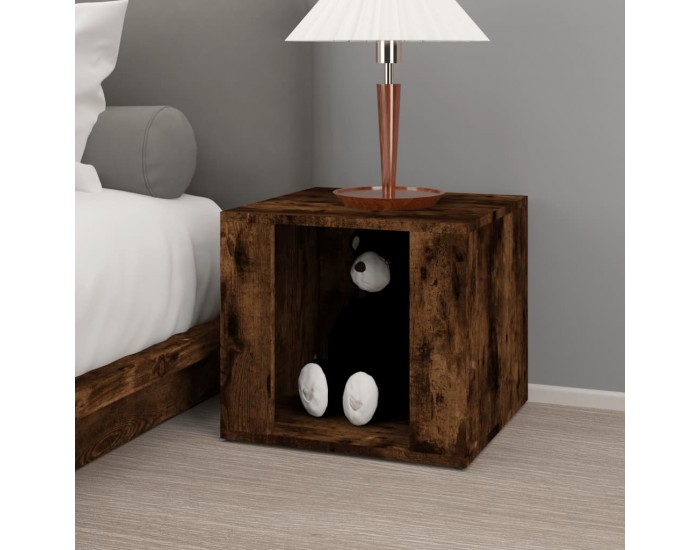 Sonata H Нощна масичка, опушен дъб, 41x40x36 см, инженерно дърво