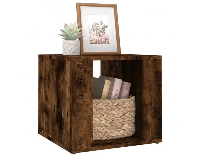 Sonata H Нощна масичка, опушен дъб, 41x40x36 см, инженерно дърво