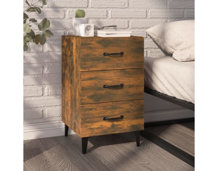 Sonata H Нощно шкафче, опушен дъб, 40x40x66 см, инженерно дърво