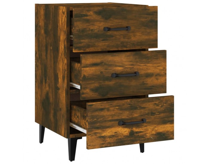 Sonata H Нощно шкафче, опушен дъб, 40x40x66 см, инженерно дърво