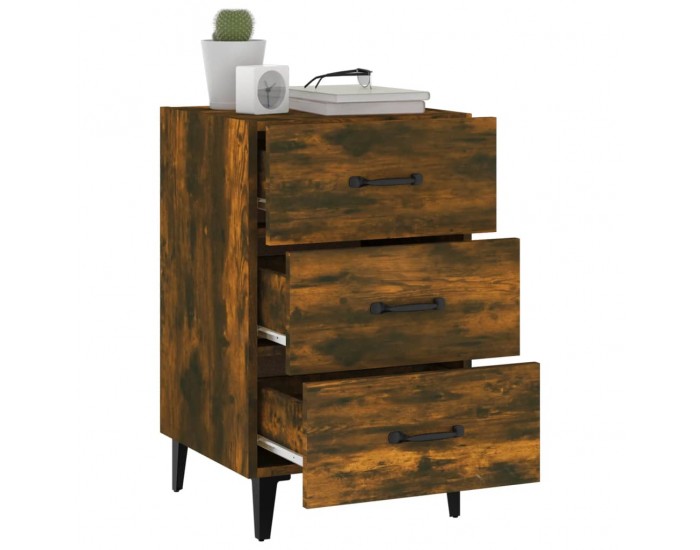 Sonata H Нощно шкафче, опушен дъб, 40x40x66 см, инженерно дърво