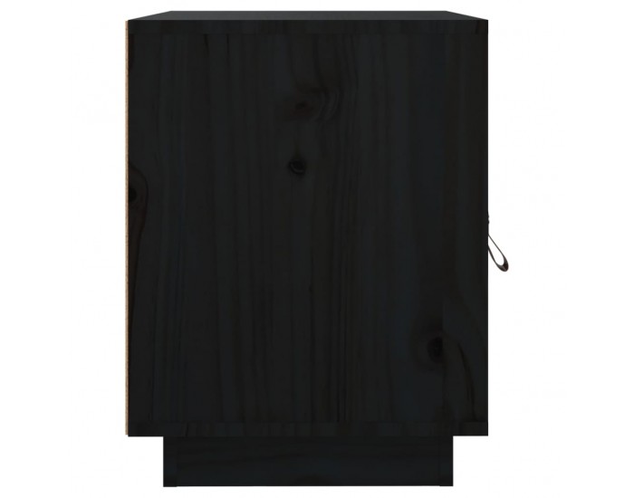 Sonata H Нощно шкафче, черно, 40x34x45 см, борово дърво масив Sonata H Нощно шкафче, черно, 40x34x45 см, борово дърво масив