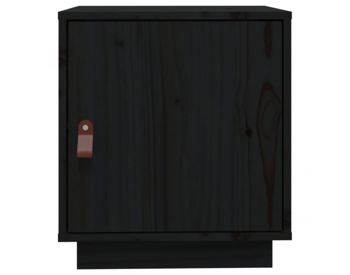 Sonata H Нощно шкафче, черно, 40x34x45 см, борово дърво масив Sonata H Нощно шкафче, черно, 40x34x45 см, борово дърво масив