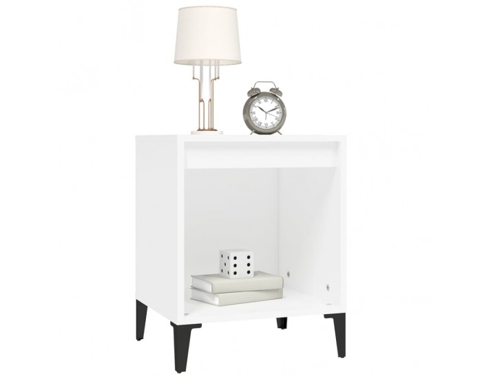 Sonata H Нощно шкафче, бяло, 40x35x50 см