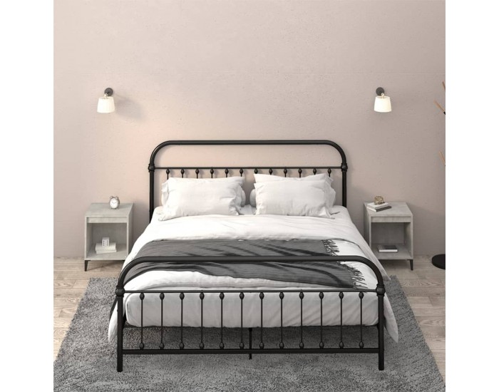 Sonata H Нощни шкафчета, 2 бр, бетонно сиво, 40x35x50 см