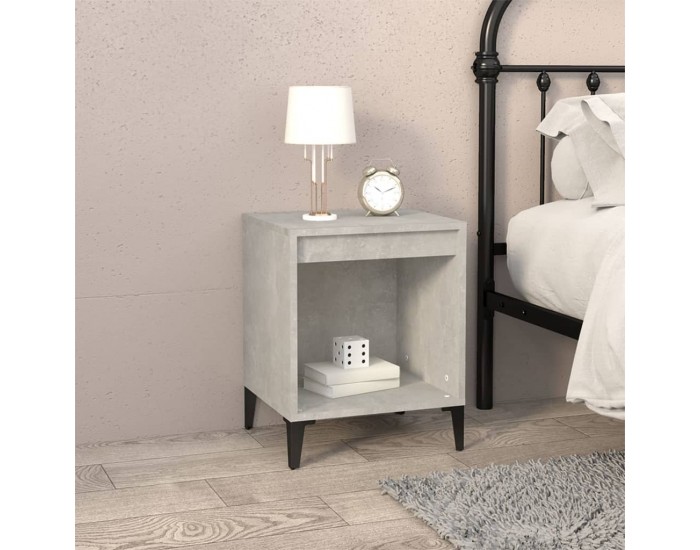 Sonata H Нощни шкафчета, 2 бр, бетонно сиво, 40x35x50 см