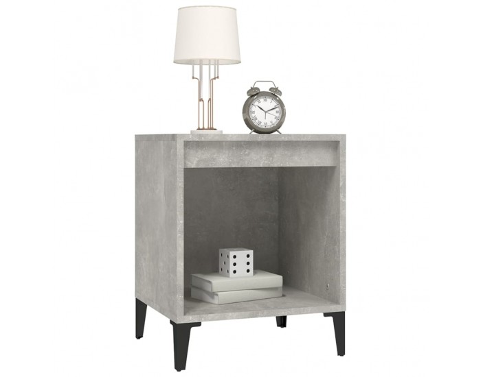 Sonata H Нощни шкафчета, 2 бр, бетонно сиво, 40x35x50 см