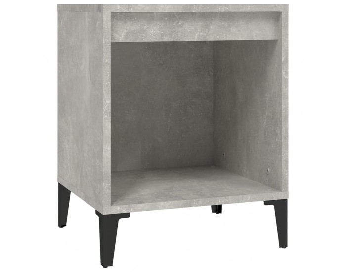 Sonata H Нощни шкафчета, 2 бр, бетонно сиво, 40x35x50 см