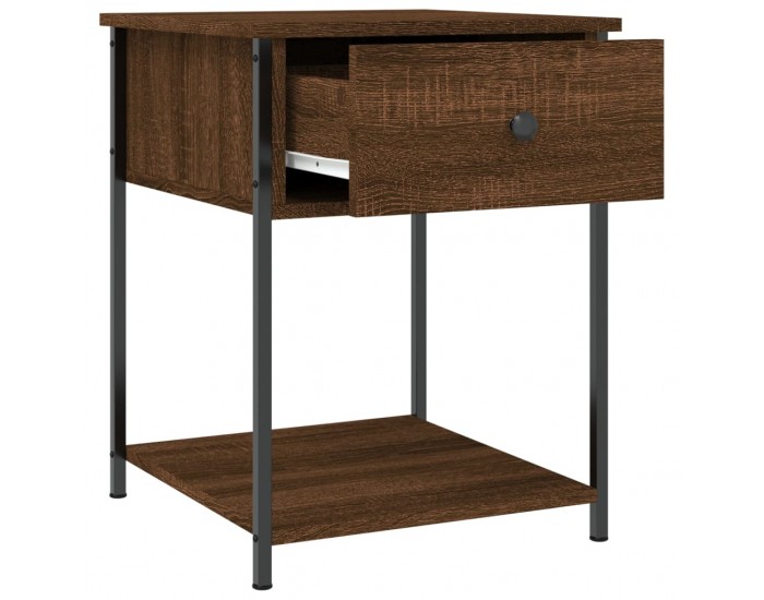 Sonata H Нощни масички, 2 бр, кафяв дъб, 44x45x58 см, инженерно дърво