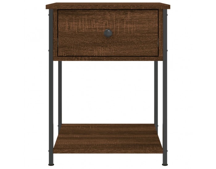 Sonata H Нощни масички, 2 бр, кафяв дъб, 44x45x58 см, инженерно дърво