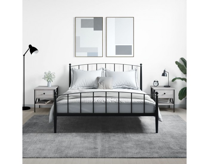 Sonata H Нощни масички, 2 бр, cив сонома, 40x42x45 см, инженерно дърво