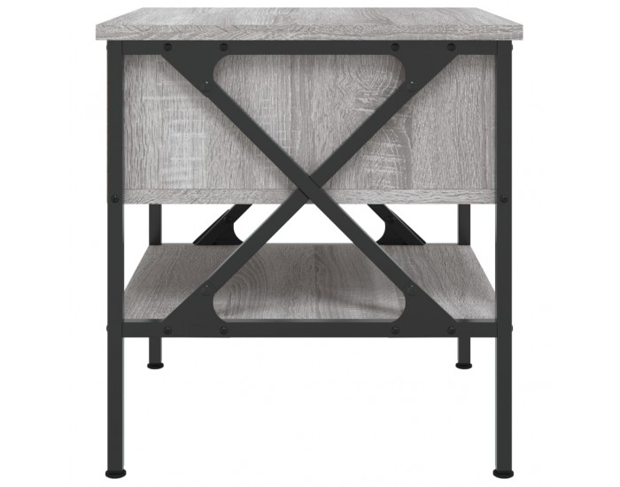 Sonata H Нощни масички, 2 бр, cив сонома, 40x42x45 см, инженерно дърво