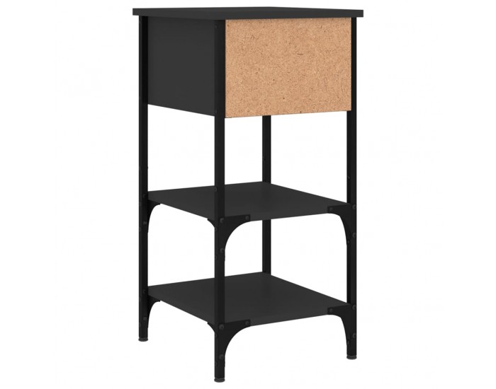 Sonata H Нощни шкафчета 2 бр черни 34x36x70 см инженерно дърво