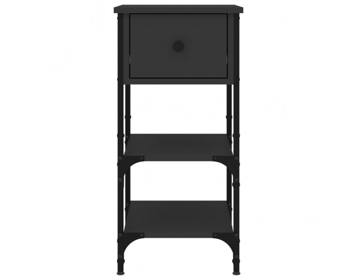 Sonata H Нощни шкафчета 2 бр черни 34x36x70 см инженерно дърво