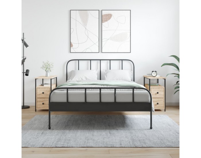 Sonata H Нощни шкафчета 2 бр дъб сонома 30x60x60 см инженерно дърво