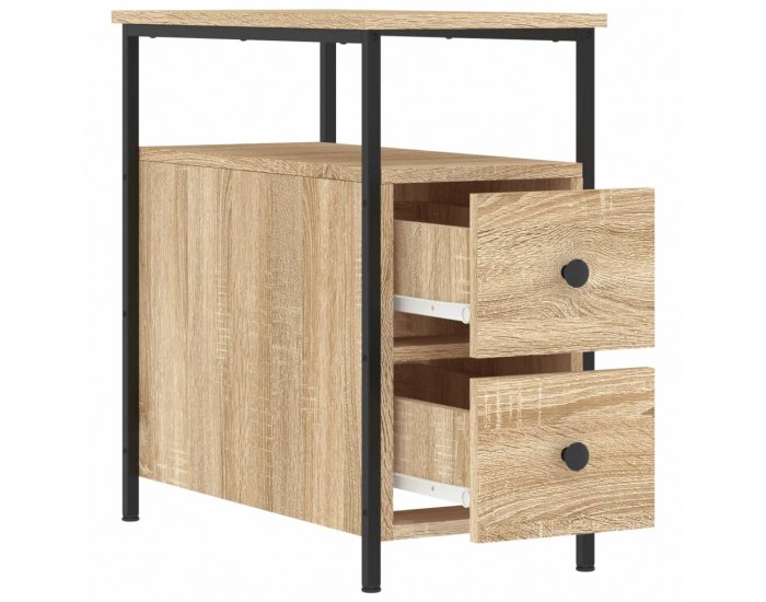 Sonata H Нощни шкафчета 2 бр дъб сонома 30x60x60 см инженерно дърво