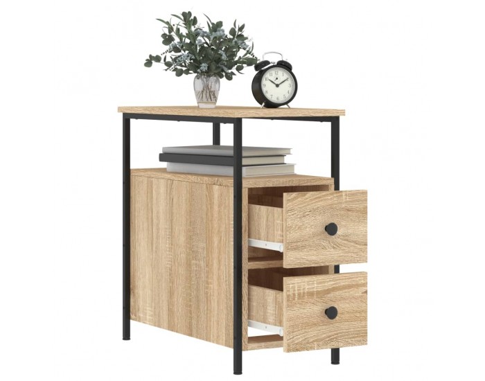 Sonata H Нощни шкафчета 2 бр дъб сонома 30x60x60 см инженерно дърво