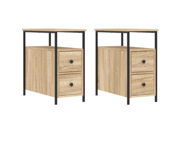 Sonata H Нощни шкафчета 2 бр дъб сонома 30x60x60 см инженерно дърво