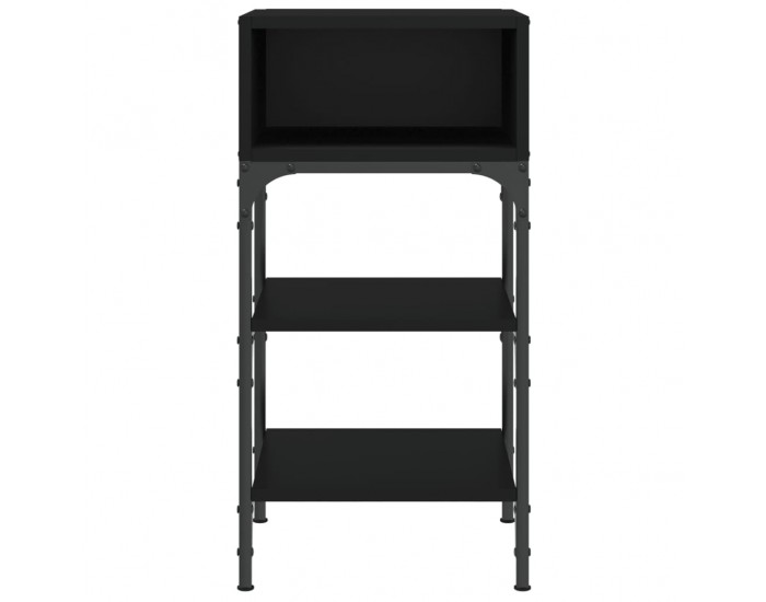 Sonata H Нощни масички, 2 бр, черни, 35x34,5x70 см, инженерно дърво